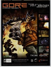 Gore: Ultimate Soldier FPS PC Video Game Art 2002 Vintage Print Ad Poster  picture