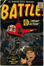Battle #66-1959 vg 4.0 Marvel Atlas War classic story with Fidel Castro / Kirby picture