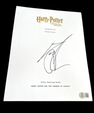DANIEL RADCLIFFE SIGNED SCRIPT HARRY POTTER CHAMBER OF SECRETS BECKETT BAS COA F picture