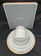 (2) WEDGWOOD 4-Piece VERA WANG Bone China GILDED WEAVE Place Settings  picture