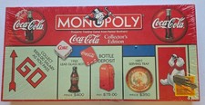 Monopoly Coca-Cola Collector's Edition - Coke Board Game - 1999 8 Pewter Pieces picture