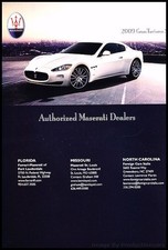 2009 Maserati Gran Turismo S Original Advertisement Print Art Car Ad J477 picture