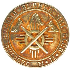 Frank Patania Sr Sierra Blanca Ski Club Ruidoso NM sterling gold filled pin picture