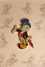 Disneyland 2003 Limited  Edition Pin of 2000 Jiminy Cricket Framed Walt Disney picture