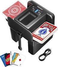 Automatic Card Shuffler - 4-6 Deck USB-C Rechargeable Electric Shuffling Machine picture