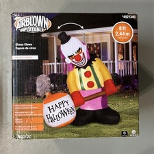 Gemmy 8 ft Animated Circus Clown With Mallet Airblown Inflatable picture