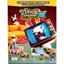 Wii Game Rayman Raving Rabbids TV Party 2009 Minnesota Wild Program Ad SI2 picture