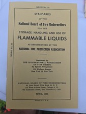 1959 NBFU No. 30 Flammable Liquids Storage Handling Use Manual NFPA 43pp picture