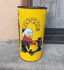 VTG Pac-Man Metal Garbage Trash Can Bally Midway 1980 19