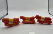 Lot of 3 Vintage Oscar Mayer Wienermobile Whistles (1988, 1996, & Kraft Heinz) picture