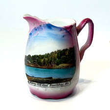 BOOTHBAY - Murray Hill - MAINE ME Antique Souvenir China TRINKET CREAMER picture