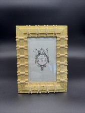Olivia Riegel Gold Crystal Jeweled Picture Frame 8.5” x 6” Luxury Glam Decor picture