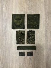 Russian Army VDV Airborne VKBO VKPO Patch Epaulette Set Olive Green (USA SELLER) picture
