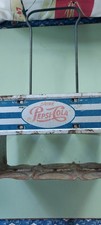 VINTAGE EARLY 40s PEPSI COLA DOUBLE DOT  SIX BOTTLE CARRIER BIGGER BETTER picture