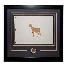 TPC The Players Championship GOAT Flag (White) Deluxe Framed with Goat Medallion picture