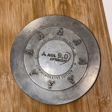 RARE Vintage AOL 9.0 Optimized CD Bunker Hill Team Commemorative GM Metal Case picture