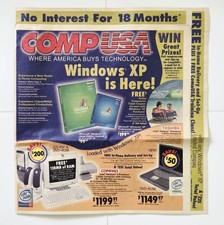 Vintage 2001 CompUSA Windows XP Launch PlayStation 2 Gameboy PS2 Rare Catalog picture