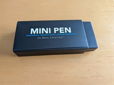 Big Idea Design Mini Pen Stonewash Titanium Twist/Open Close D1 Refill 3.38
