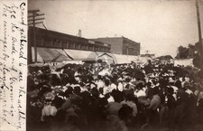 Street Wedding c1905 King City Missouri Gentry Co RPPC Photo Postcard COPY picture