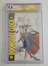 Doomsday Clock 1 Double Signed Geoff Johns/Gary Frank CGC NM+ 9.8 picture
