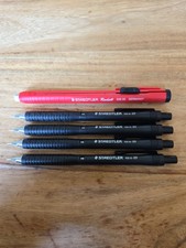 STAEDTLER 925 15-09 0.9mm Mechanical Pencil Black Drafting Radett Eraser  picture
