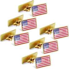 50/100/200/300Pcs American Flag Lapel Pins Bulk Metal picture