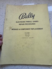 Bally Module And Component Replacement Manual picture