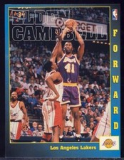 New VTG 1997 NBA Postcard Basketball: Elden Campbell, Los Angeles Lakers Forward picture