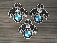 3 pcs Biker Raider B M W Motorcycle Patch Embroidered Iron or Sew on Jacket picture