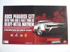 2007 Burnout Paradise Video Game 2-page Vintage Print Ad Electronic Arts picture