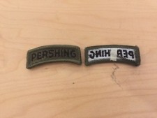 pershing nuclear missile systems,VINTAGE,patch,tab 1980's, new old stock picture