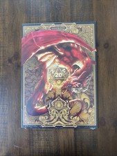 Displate Metal Sign Dungeon's & Dragons Ancient Red Dragon & Gold 17.7