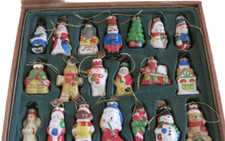2007 Thomas Pacconi Christmas Ornaments 20pcs WOOD BOX picture
