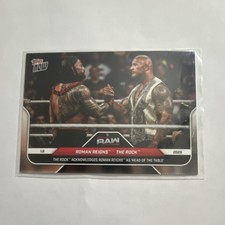 Topps 2025 Now WWE RAW L5 Roman Reigns The Rock Head of the Table Insert picture