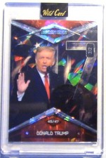 #1881 Donald Trump 2025 WCAlumination #BCCU-47-DT3 Red/Silver Crstl Crkd Ice 2/2 picture