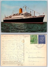 Continental SS Bremen Norddeutscher Lloyd Ocean Liner Germany Postcard picture