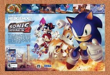 Sonic Rivals 2 PSP Original 2007 Ad - Sega Video Game Art Promo picture