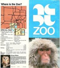 Minnesota Zoological Garden 1978 Vintage Travel Leaflet 4A11 picture