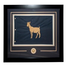 TPC The Players Championship GOAT Flag (Navy Blue) Deluxe Framed with Goat Medal picture