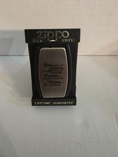 Vintage Zippo Money Clip Knife GOD GRANT ME THE SERENITY ,COURAGE ,WISDOM PRAYER picture