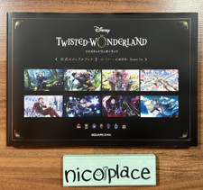 Disney Twisted Wonderland Official Visual Book 2 Card Art & Line Drawing Japan picture