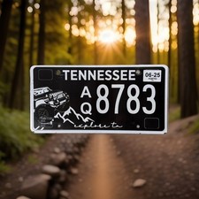 Tennessee License Plate Explore TN Off-road Jeep Wrangler AQ 8783 picture