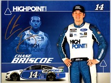 Chase Briscoe Hand Signed High Point NASCAR Hero Card - 8 x 10 Inches picture