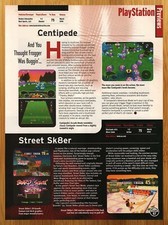 1999 Centipede/Street Sk8er Playstation 1 PS1 PREVIEW Print Ad/Poster Game Art picture