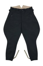 WW2 German Allgemeine Elite M32 Officer/General Black Gabardine Breeches picture