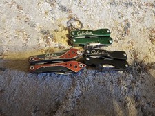 Lot Of 3 Cabela's Multi-Tool Pocket Knife Plier Screw Driver Sets. Great Knives picture