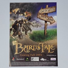 The Bard's Tale Xbox PlayStation 2 PS2 Coin Print Ad/Poster picture