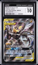 2019 POKÉMON BLACK STAR PROMOS TAG TEAM TIN PIKACHU & ZEKROM GX CGC 10 GEM MINT picture