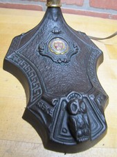 HARVARD UNIVERSITY WISE OLD OWL ROBERT SCHWARTZ & BRO NY USA Antique Desk Lamp picture