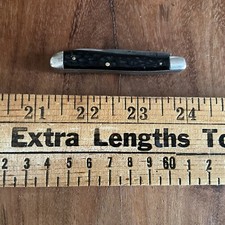 Vintage Early Robeson Folding Knife Jigged Handles picture